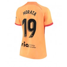 Atletico Madrid Alvaro Morata #19 Tredjedrakt Kvinner 2022-23 Kortermet